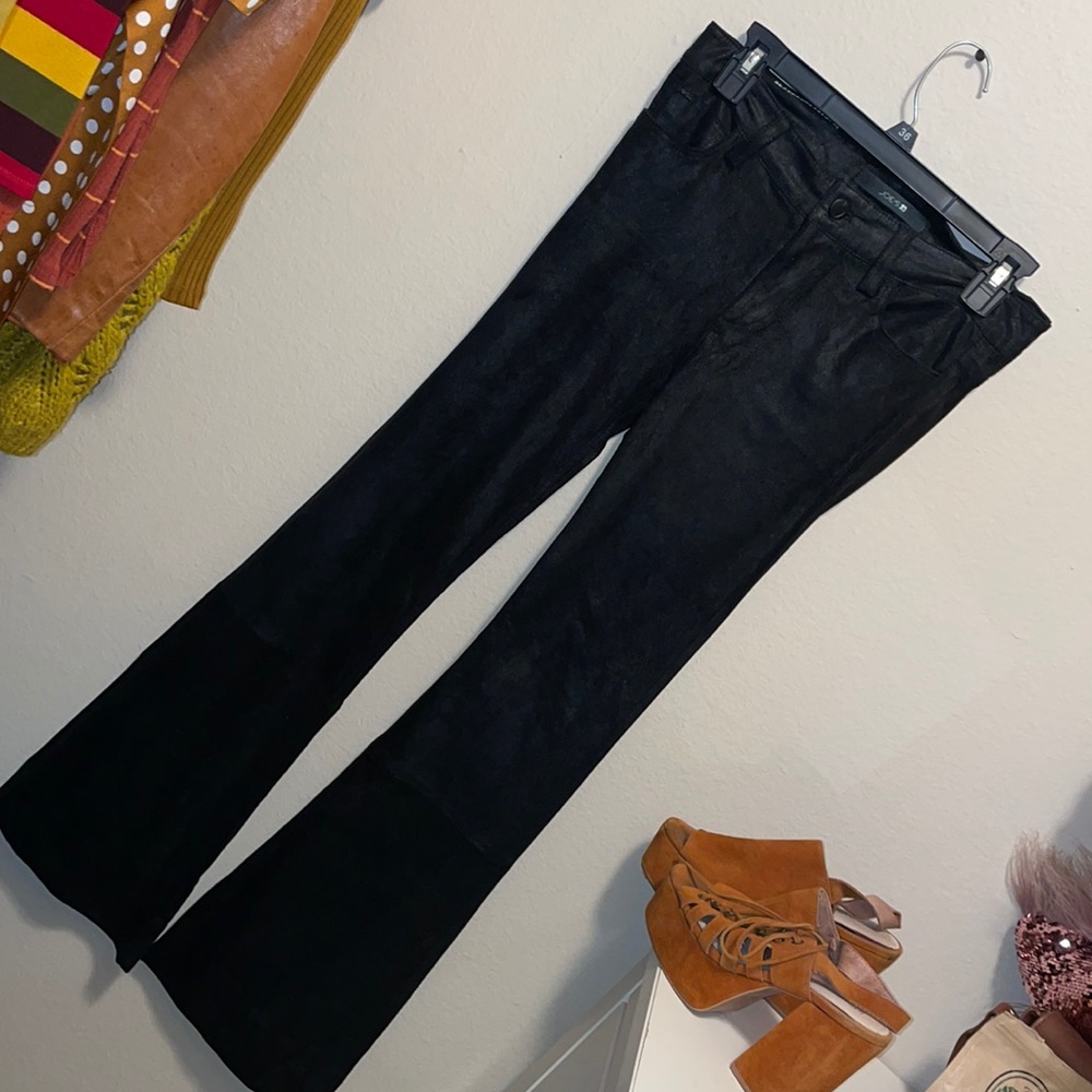 Joe’s Flare Lambskin Leather pants
